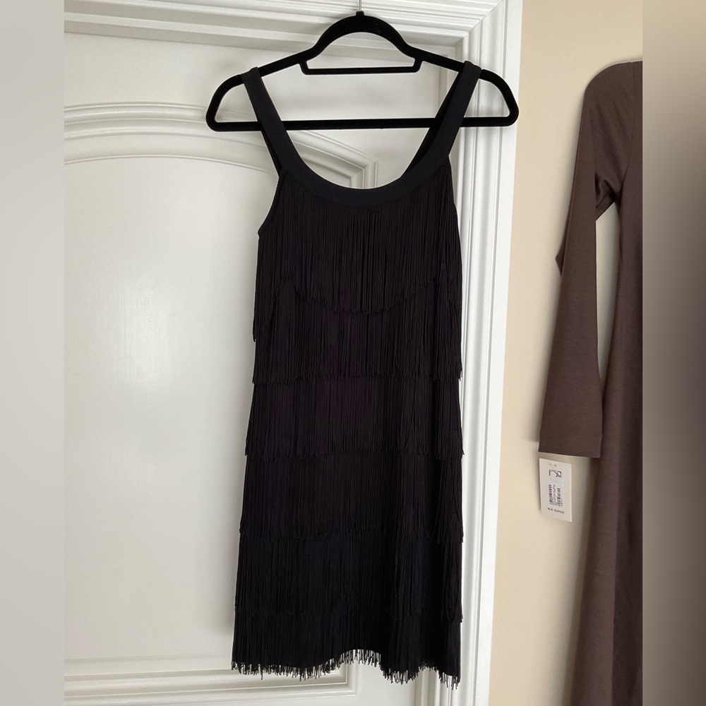 Black Fringe Dress
